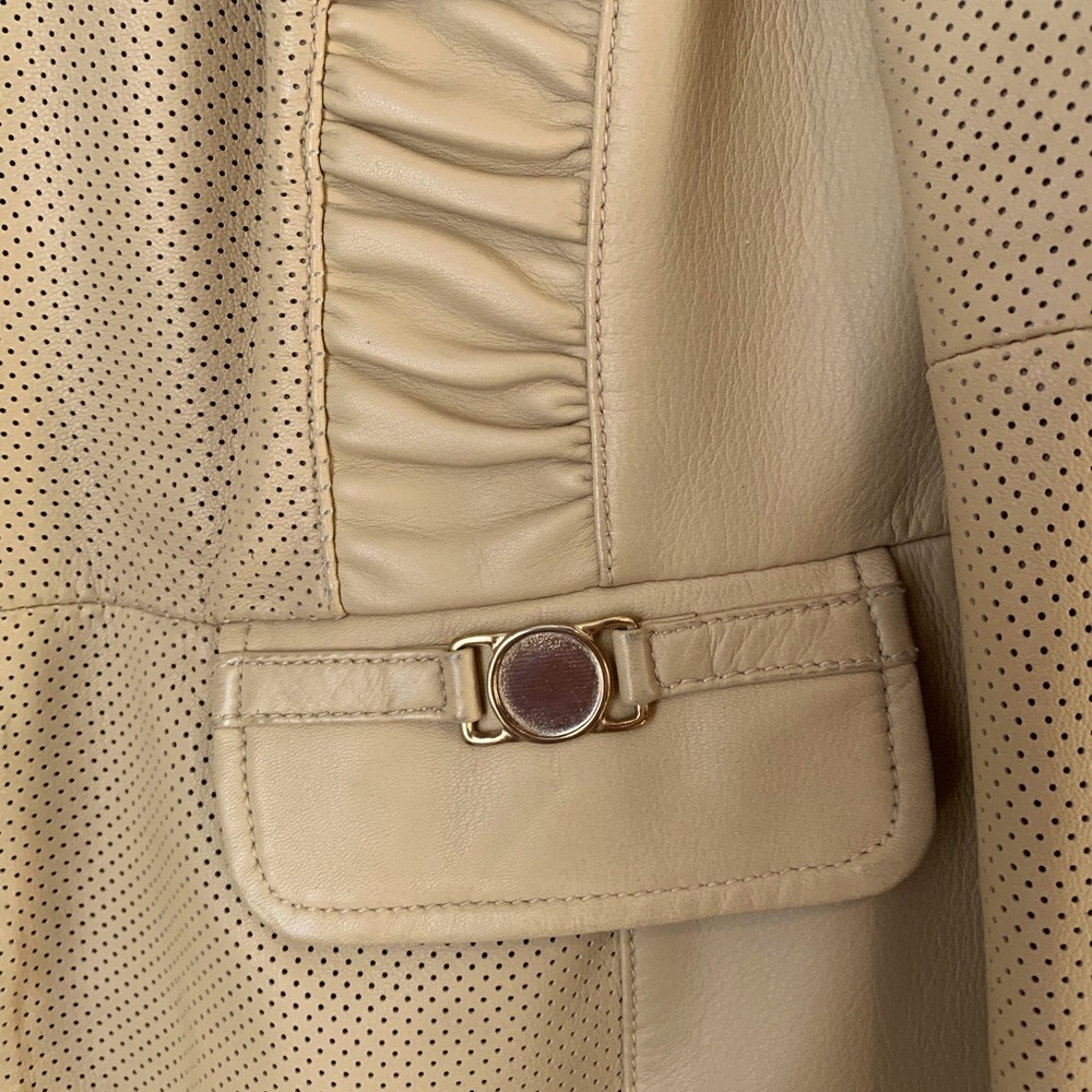 Luisa Spagnoli size 46 fine leather jacket - Picture 8 of 15